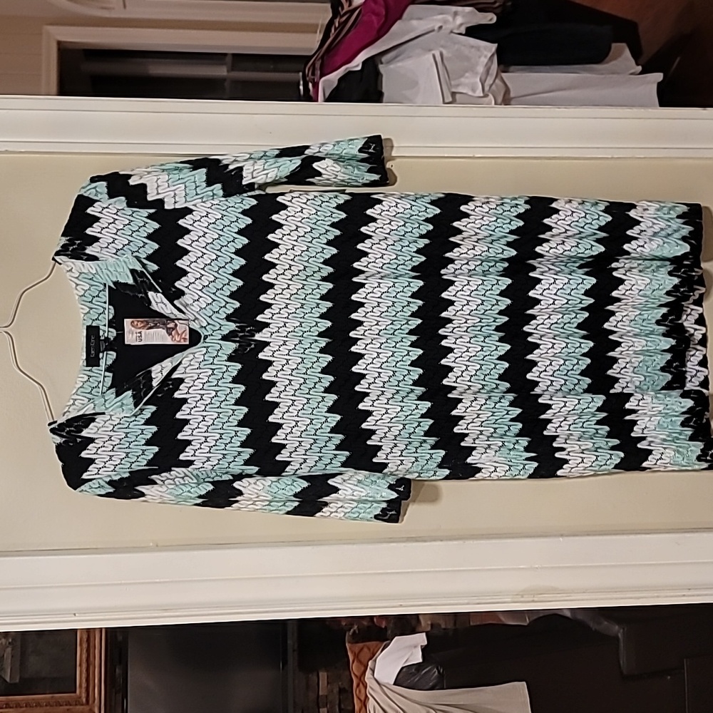 Karen Kane chevron pattern dress